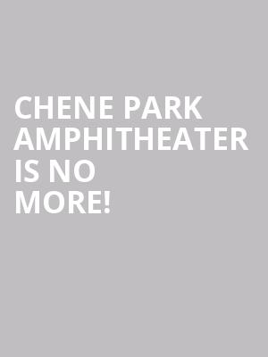 Chene Park Amphitheater is no more